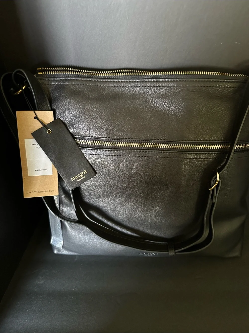 Black Leather Purse